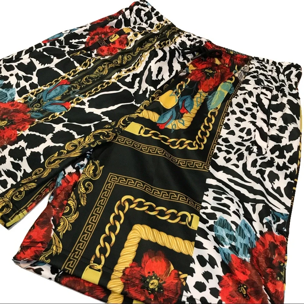 Men’s “Floral Chains“ shorts. Sizes Medium, and Large. - Picture 2 of 2